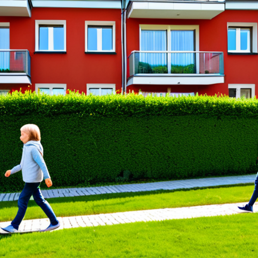 Real Estate as Inflation Hedge**
"A cozy, modern apartment building exterior in a thriving German city neighborhood, showcasing well-maintained architecture and landscaping. The scene is bathed in warm, natural sunlight, suggesting prosperity and security. People are seen walking and enjoying the neighborhood. Focus on showcasing a family-friendly environment. fully clothed, safe for work, appropriate content, family-friendly, perfect anatomy, correct proportions, natural pose, professional photography, high quality, well-formed hands, proper finger count, natural body proportions, modest clothing."
**