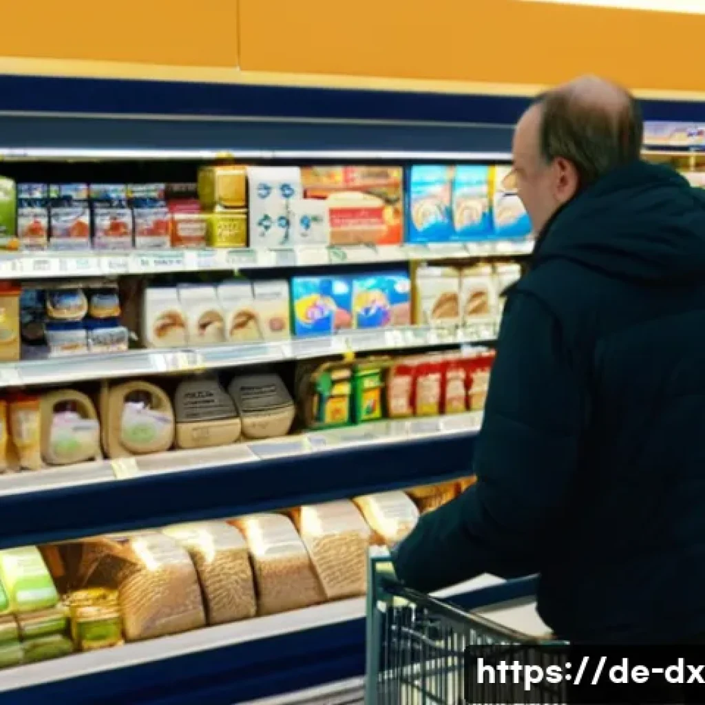 인플레이션 및 자산 포트폴리오 구성 - **Prompt 1: The Invisible Tax at the German Supermarket Checkout**
A realistic, high-definition ...