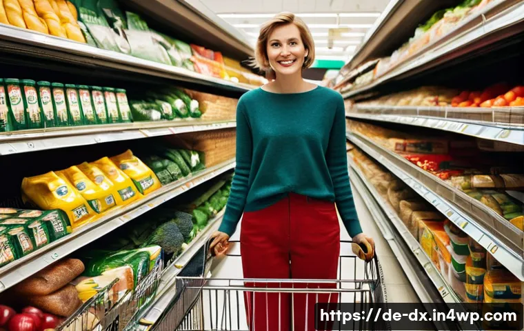 인플레이션과 재정 건전성 유지 방법 - **Prompt 1: The Sticker Shock at the Supermarket**
"A candid, realistic photograph of a woman in...